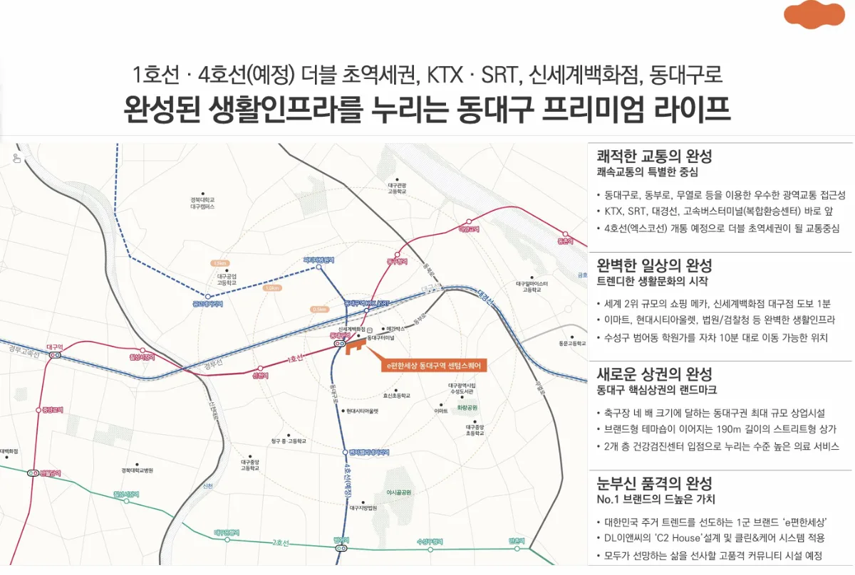 동대구역 이편한세상 센텀스퀘어 입지환경 1