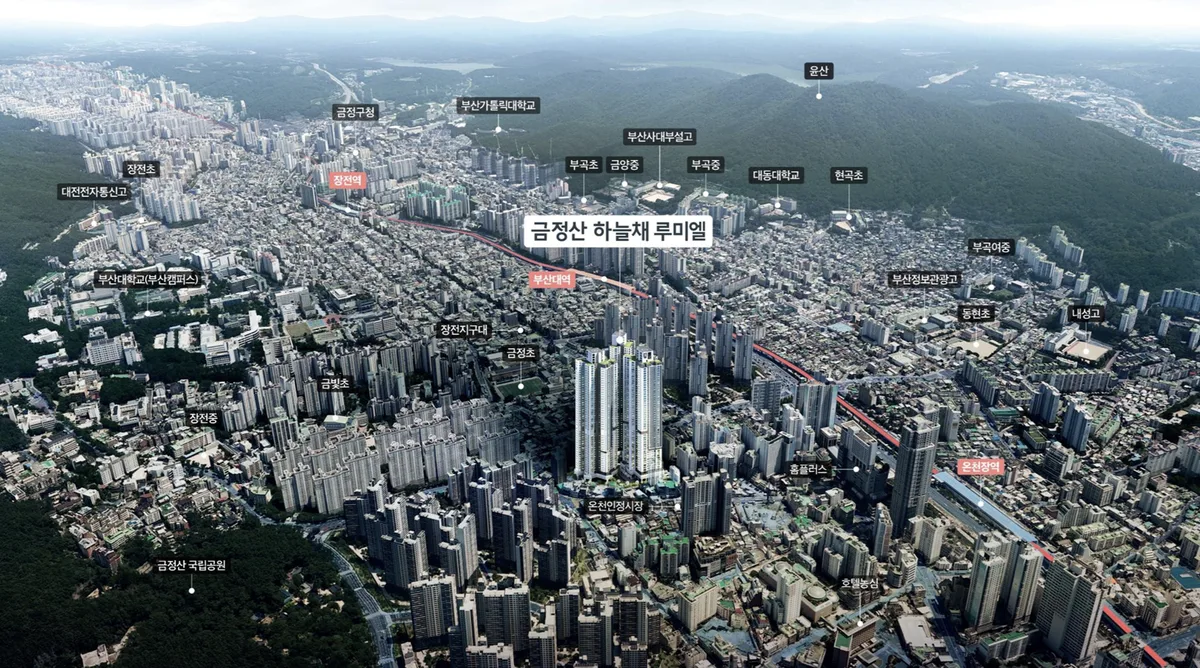 금정산 하늘채 루미엘 입지환경 2