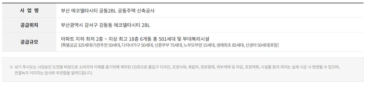 에코델타시티 중흥S클래스 리버시티 사업개요 1