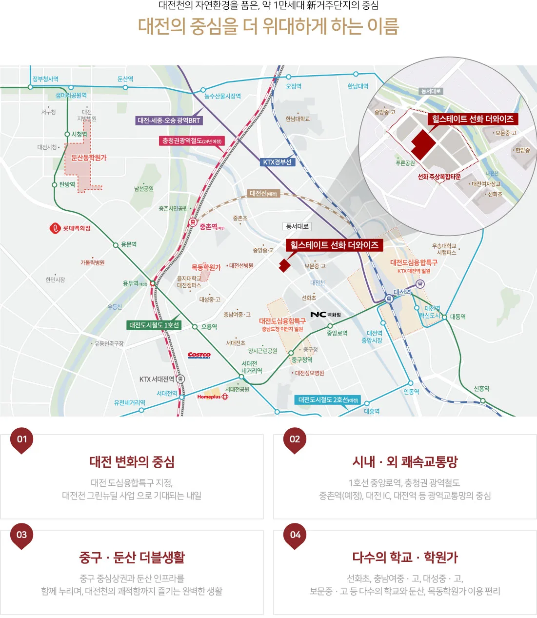 힐스테이트 선화 더와이즈 입지환경 2