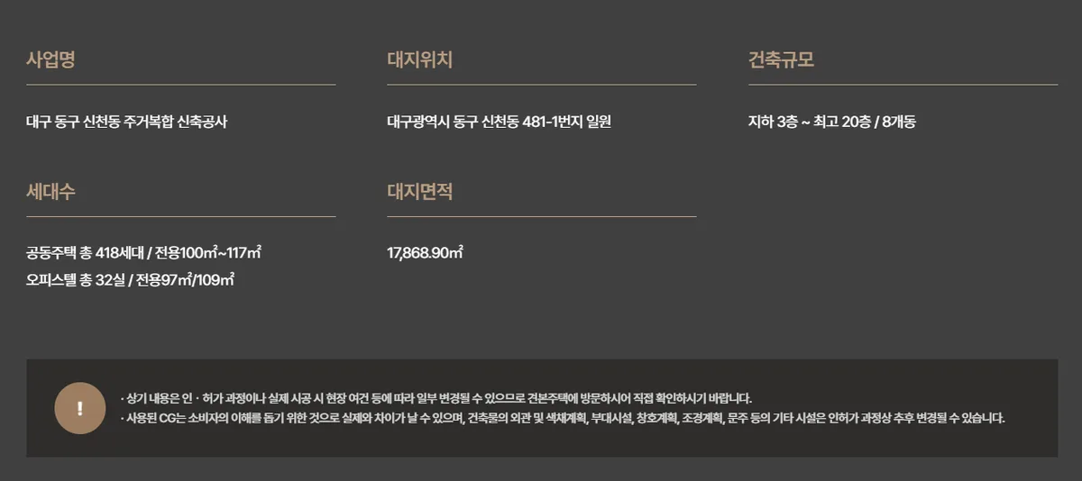 더팰리스트 데시앙 사업개요