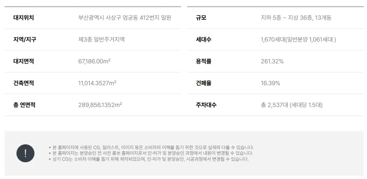 엄궁역 하늘채 트라비스 사업개요 1